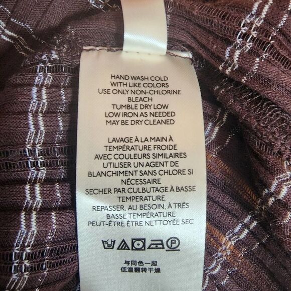 NWT Free People Snowbunny Off The Shoulder Semi Sheer Metallic Top Size Large - Picture 11 of 13